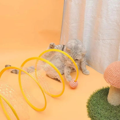 Zentrivo Collapsible S Type Interactive Cat Tunnel