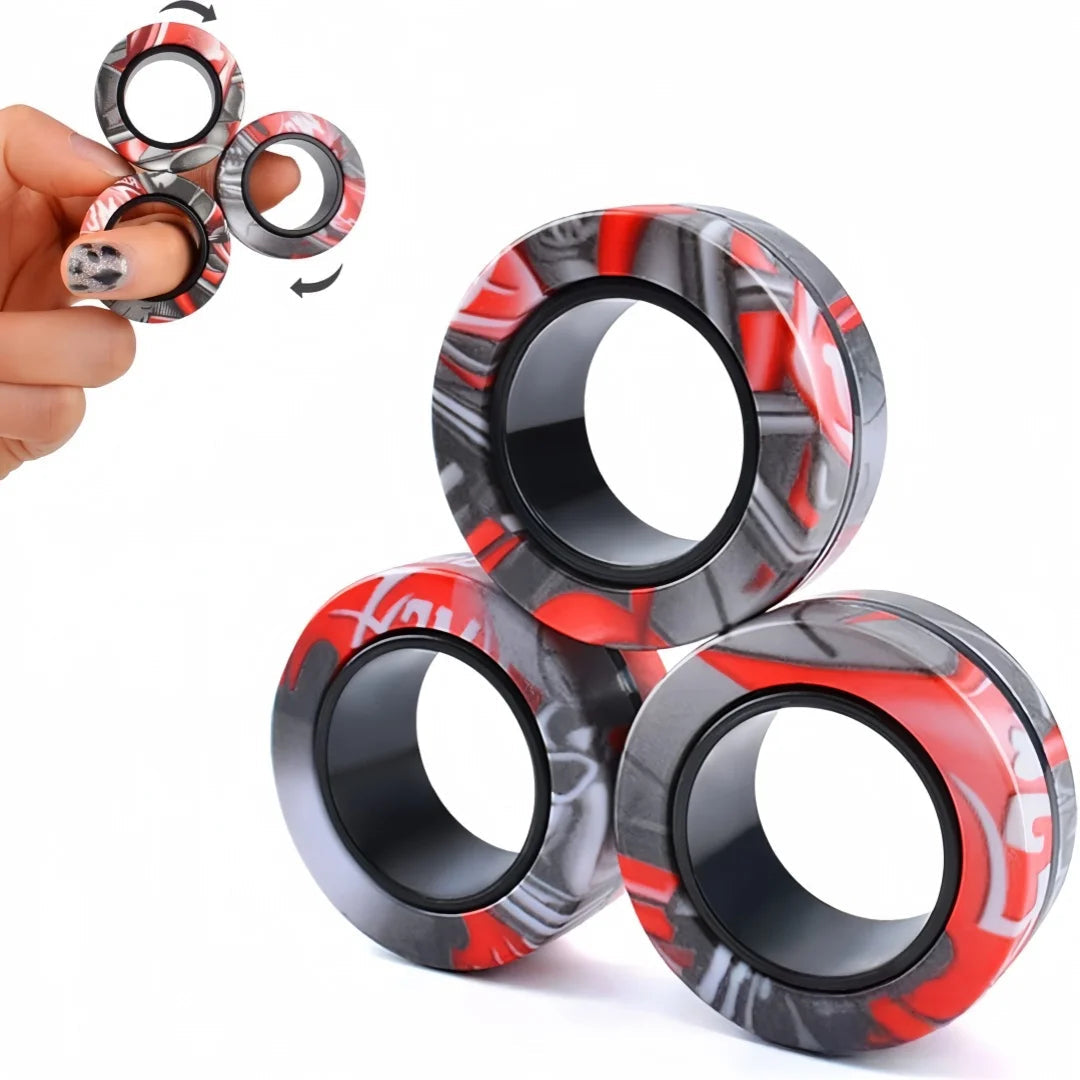 Zentrivo Magnetic Fidget Ring Spinner Set