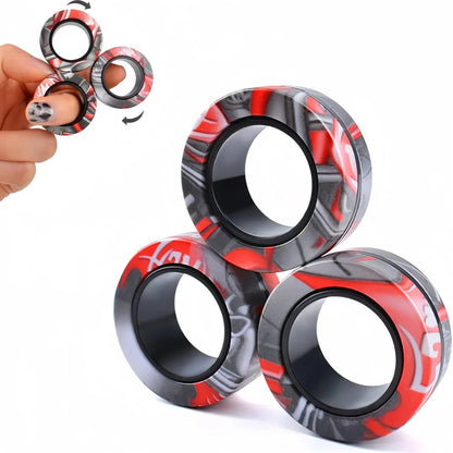 Zentrivo Magnetic Fidget Ring Spinner Set