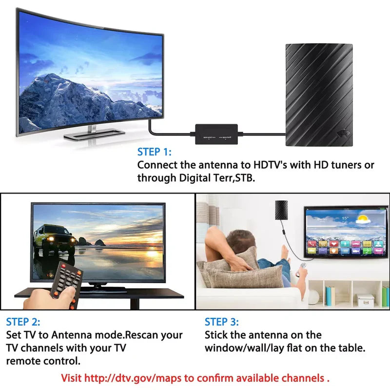 Zentrivo Long Range Indoor HDTV 4K Digital Antenna 600