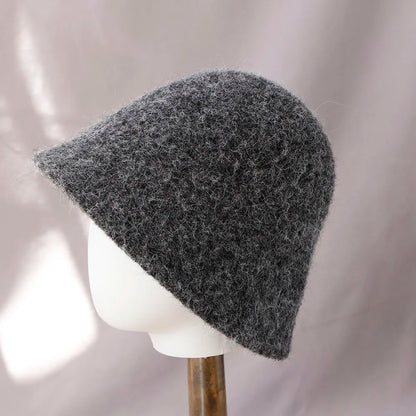 Zentrivo Women's Winter Wool Bucket Hat