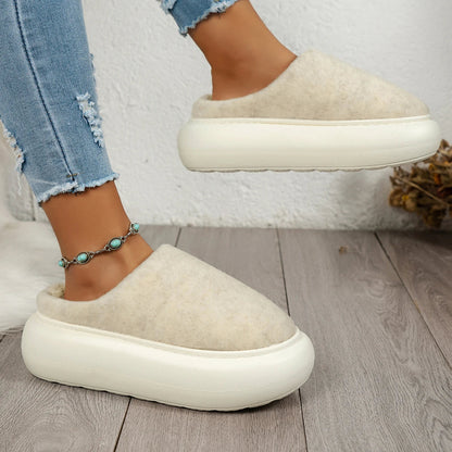 Zentrivo Warm Plush Indoor Winter Slippers for Women