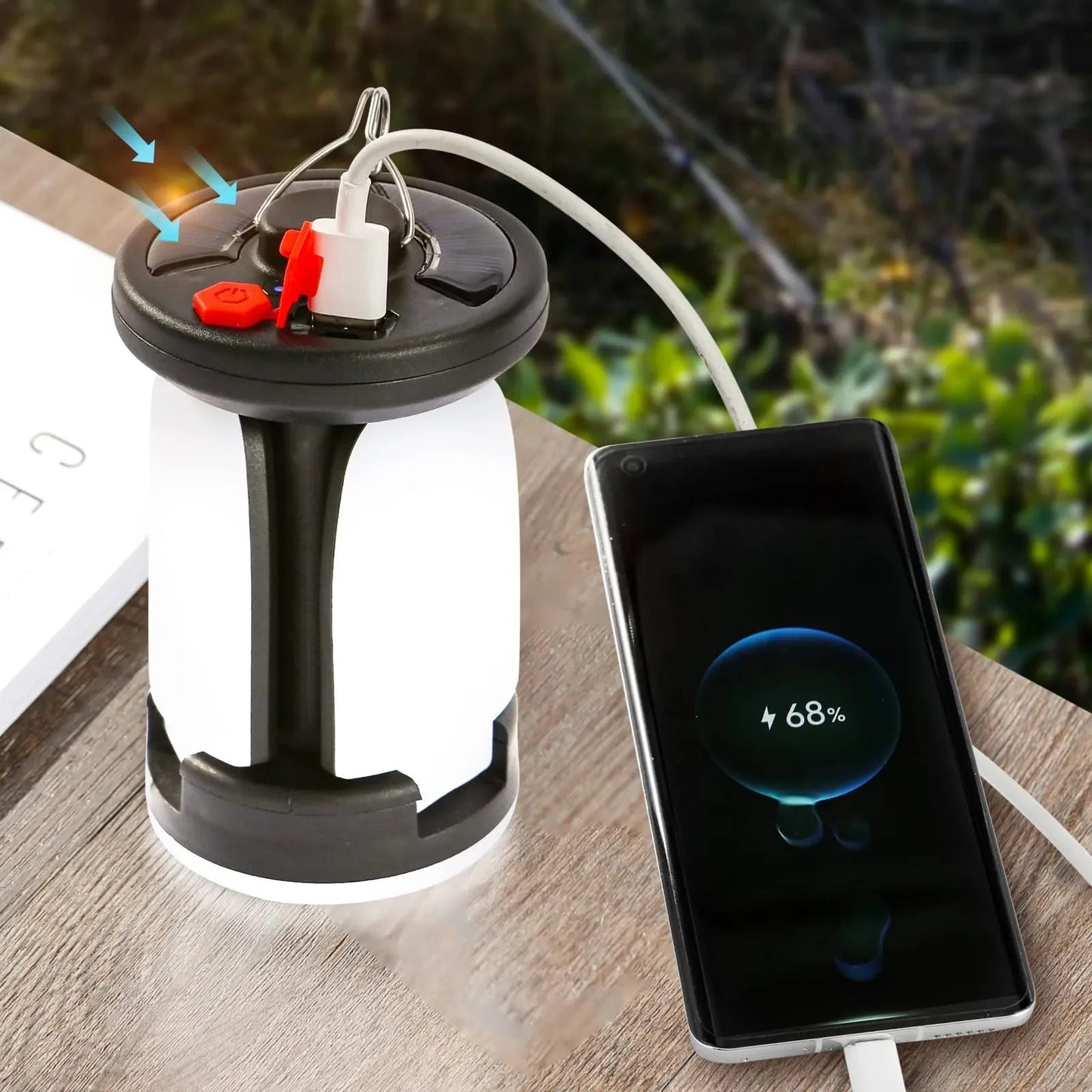 Zentrivo Solar USB Folding Leaf Camping Lantern