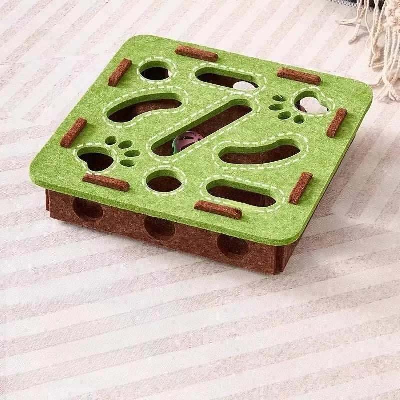 Zentrivo Felt Interactive Cat Puzzle Toy Box