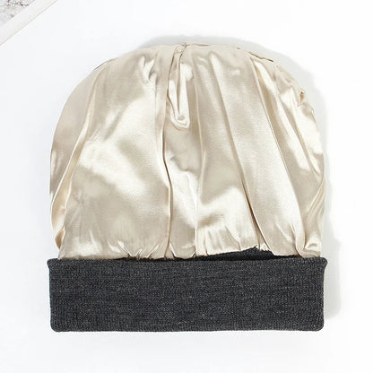 Zentrivo Satin Lined Hat Beanie Cap for Women