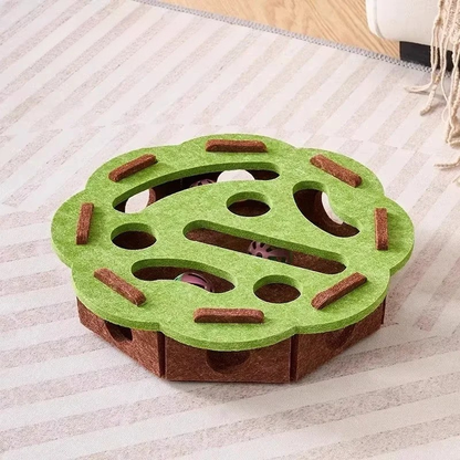 Zentrivo Felt Interactive Cat Puzzle Toy Box