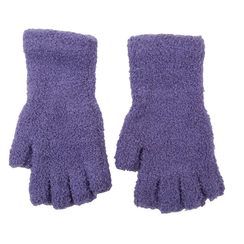 Zentrivo Winter Comfort Knit Half Finger Gloves