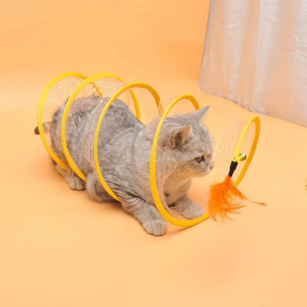 Zentrivo Collapsible S Type Interactive Cat Tunnel