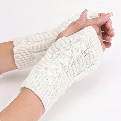 Zentrivo Knit Womens Winter Fingerless Gloves
