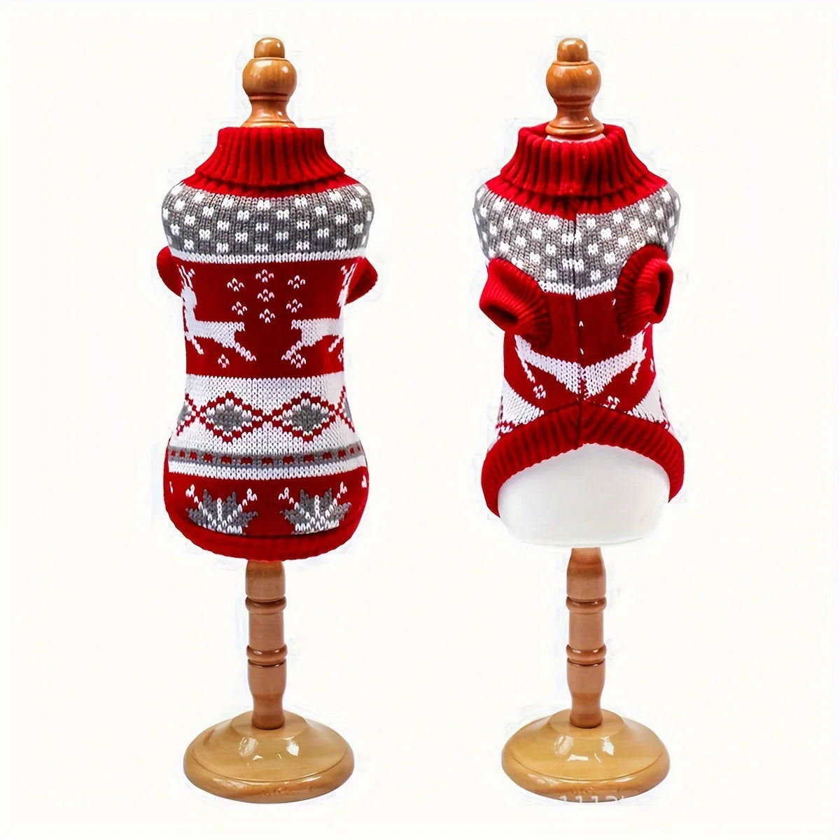 Zentrivo Knitted Dog Christmas Sweater for Small Pets