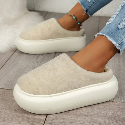 Zentrivo Warm Plush Indoor Winter Slippers for Women
