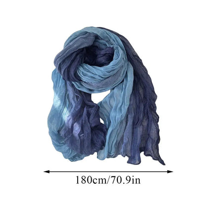 Zentrivo Soft Gradient Cotton Shawl Ladies Winter Scarf