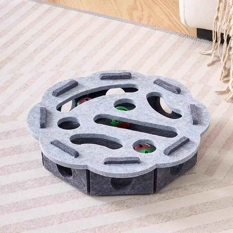 Zentrivo Felt Interactive Cat Puzzle Toy Box