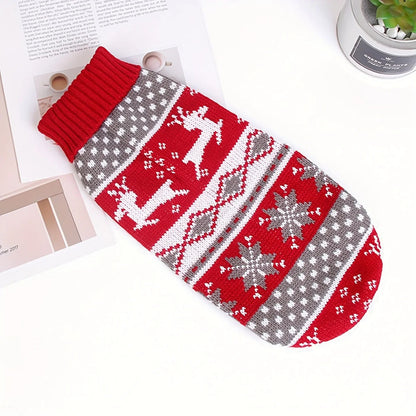 Zentrivo Knitted Dog Christmas Sweater for Small Pets