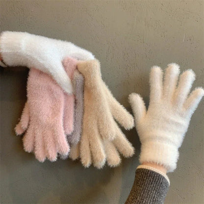 Zentrivo Soft Plush Winter Gloves for Women