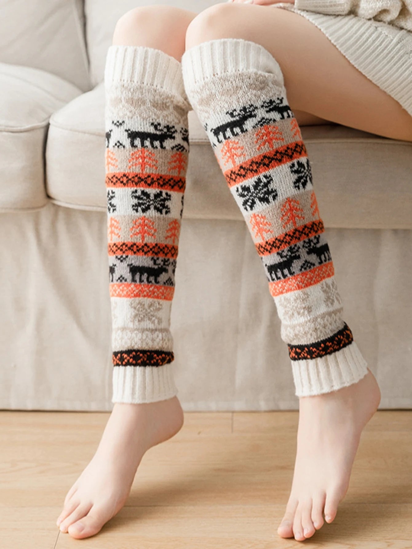Zentrivo Cozy Knit Leg Warmer for Fall and Winter