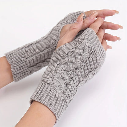 Zentrivo Knit Womens Winter Fingerless Gloves