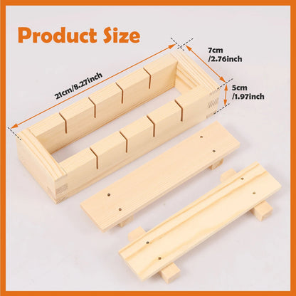 Zentrivo Handcrafted Wooden Sushi Maker Press Mold
