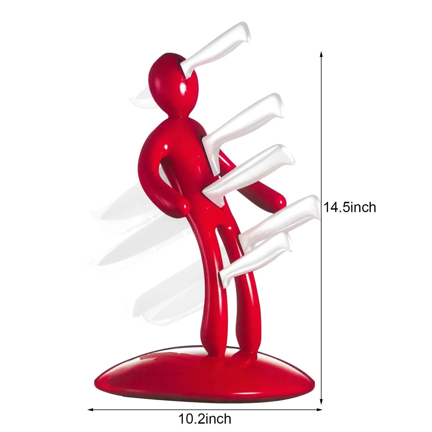 Zentrivo Creative Humanoid Kitchen Knife Holder Set