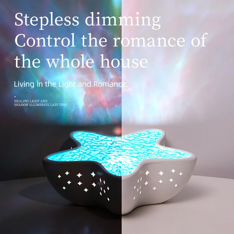 Zentrivo Starfish Ocean Wave Night Light Projector