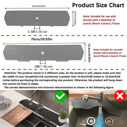 Zentrivo Silicone Kitchen Sink Splash Guard