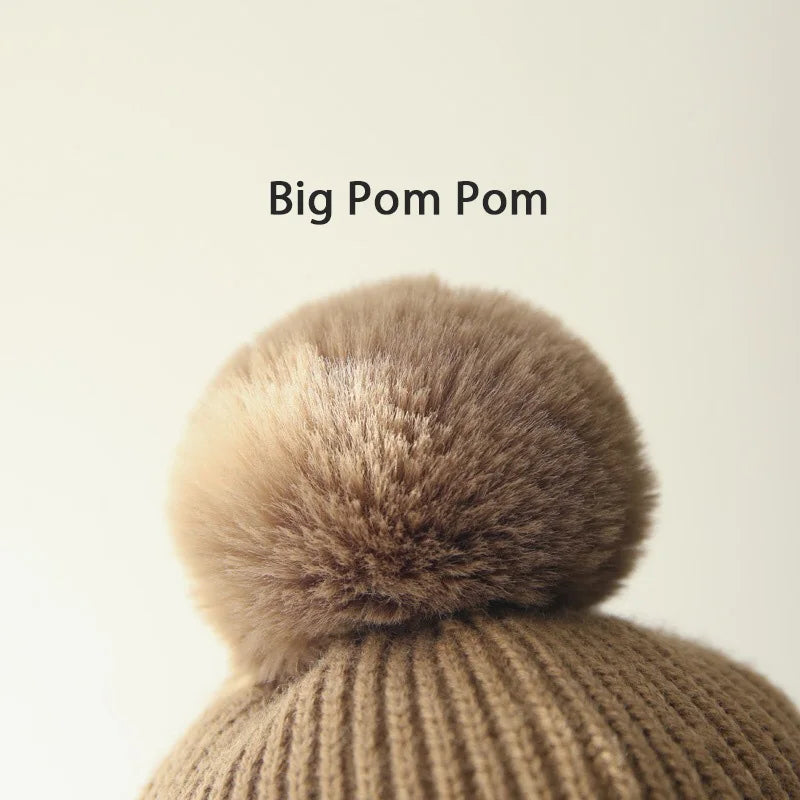 Zentrivo Kids Knit Beanie Winter Hat with Earflaps