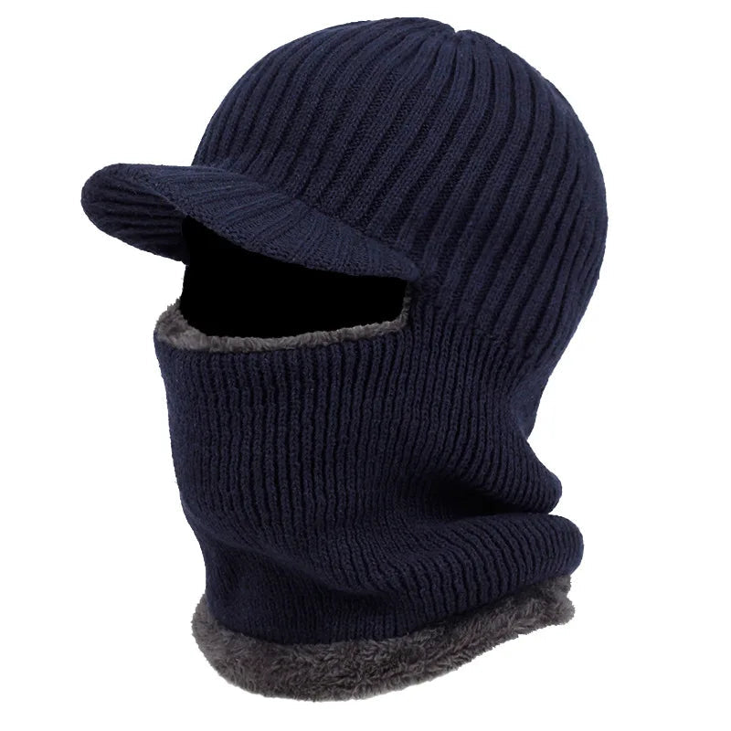 Zentrivo Knit Beanie Balaclava with Visor