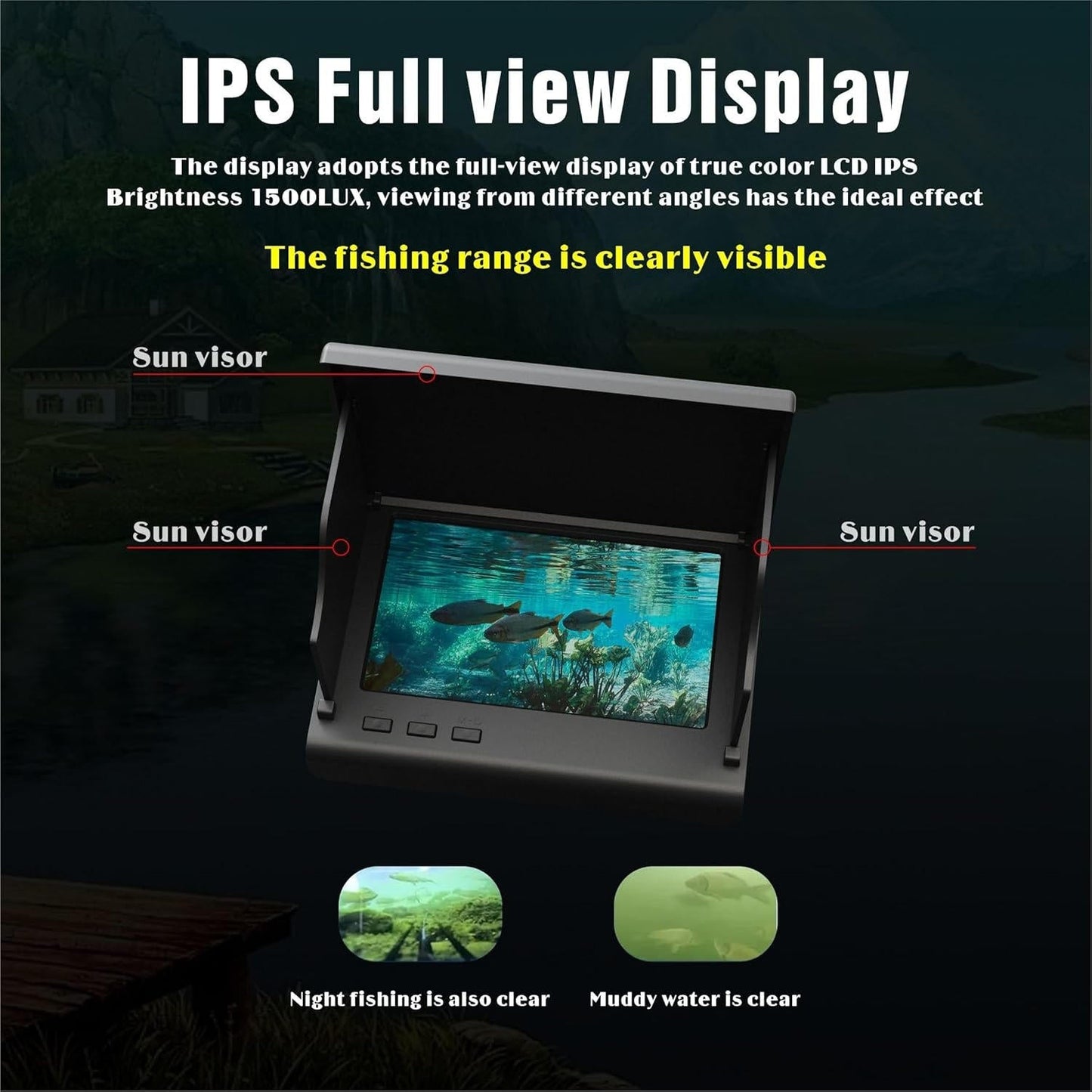 Zentrivo Portable Fish Finder Underwater Fishing Camera