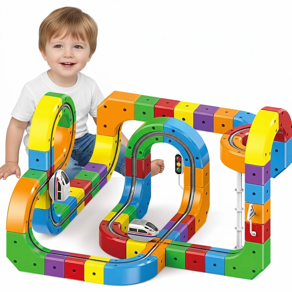 Zentrivo Magnetic Train Track Toy