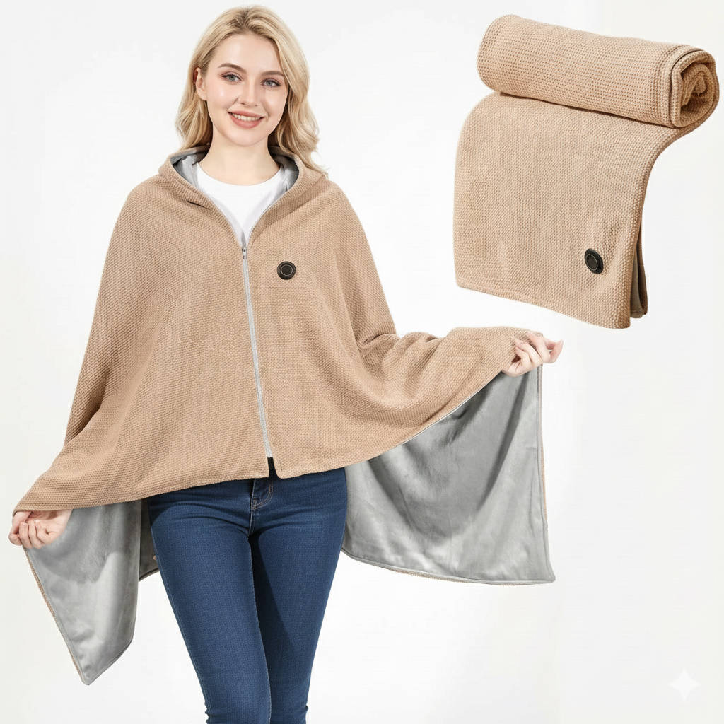Zentrivo Portable Heated Shawl Blanket