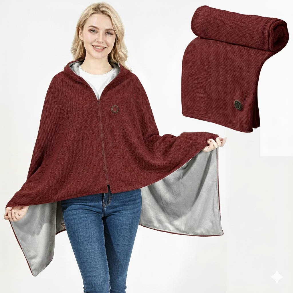 Zentrivo Portable Heated Shawl Blanket