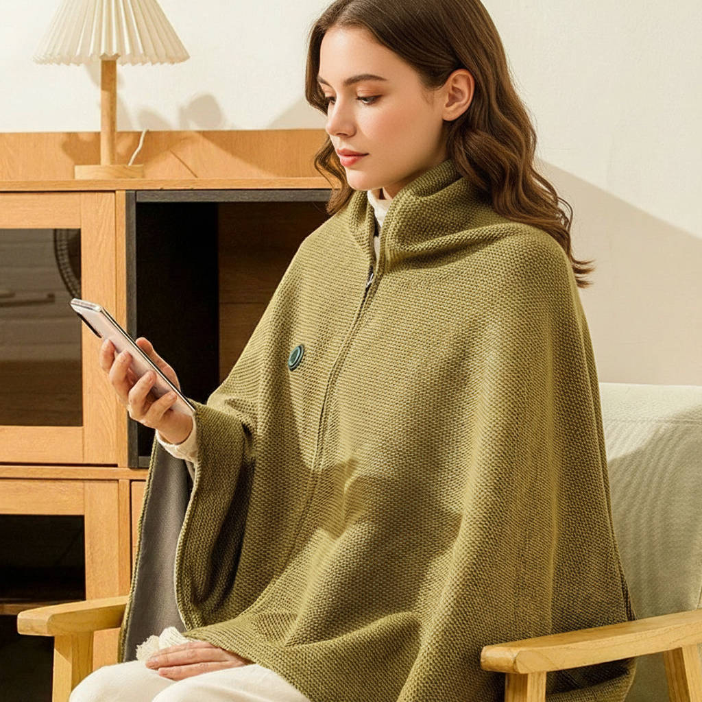 Zentrivo Portable Heated Shawl Blanket