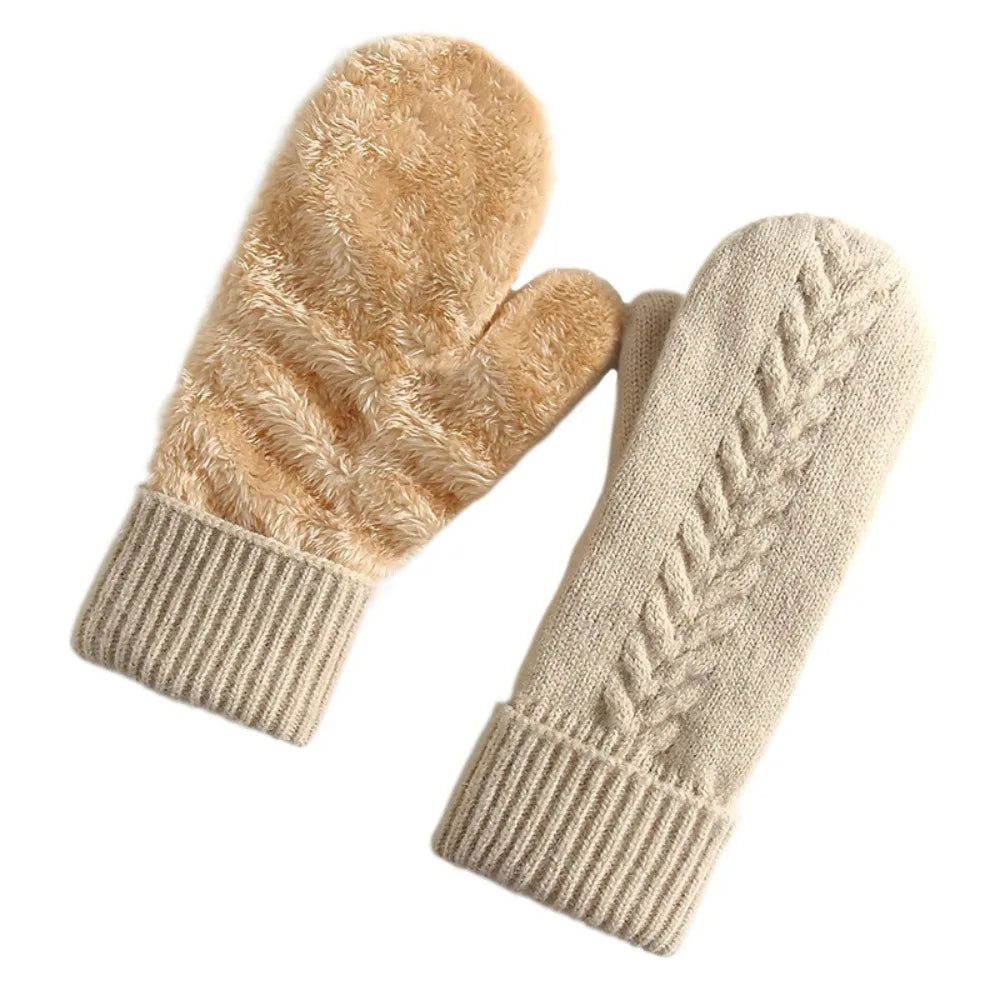 Zentrivo Double Layer Fleece Lined Winter Mittens