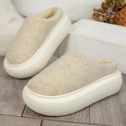 Zentrivo Warm Plush Indoor Winter Slippers for Women