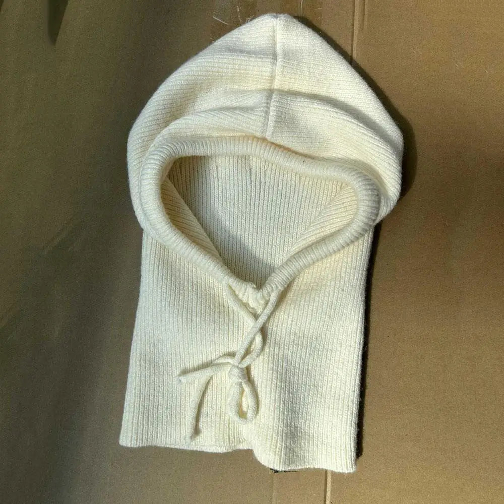 Zentrivo Knitted Hooded Balaclava Hat Neck Warmer