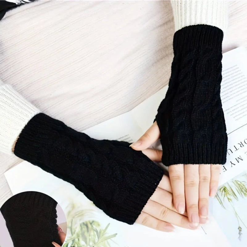 Zentrivo Knit Womens Winter Fingerless Gloves