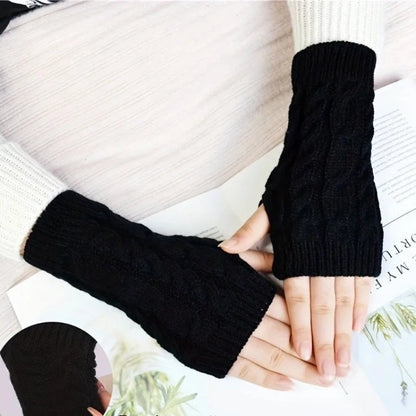 Zentrivo Knit Womens Winter Fingerless Gloves