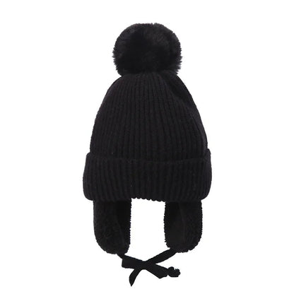 Zentrivo Kids Knit Beanie Winter Hat with Earflaps