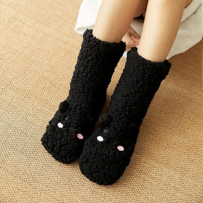 Zentrivo Kawaii Bear Fleece Warm Socks