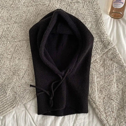 Zentrivo Knitted Hooded Balaclava Hat Neck Warmer