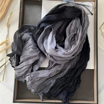 Zentrivo Soft Gradient Cotton Shawl Ladies Winter Scarf