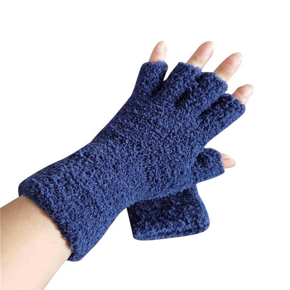 Zentrivo Winter Comfort Knit Half Finger Gloves