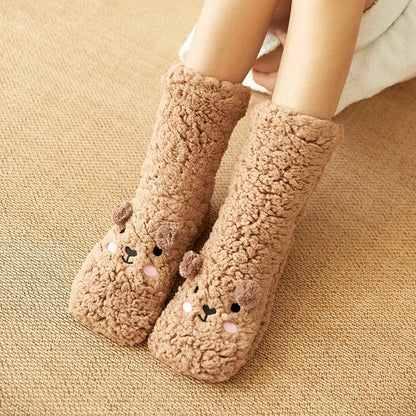 Zentrivo Kawaii Bear Fleece Warm Socks