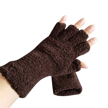 Zentrivo Winter Comfort Knit Half Finger Gloves