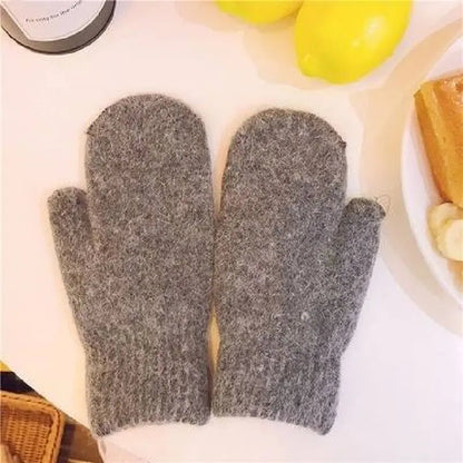 Zentrivo Cashmere Knit Mittens Winter for Women