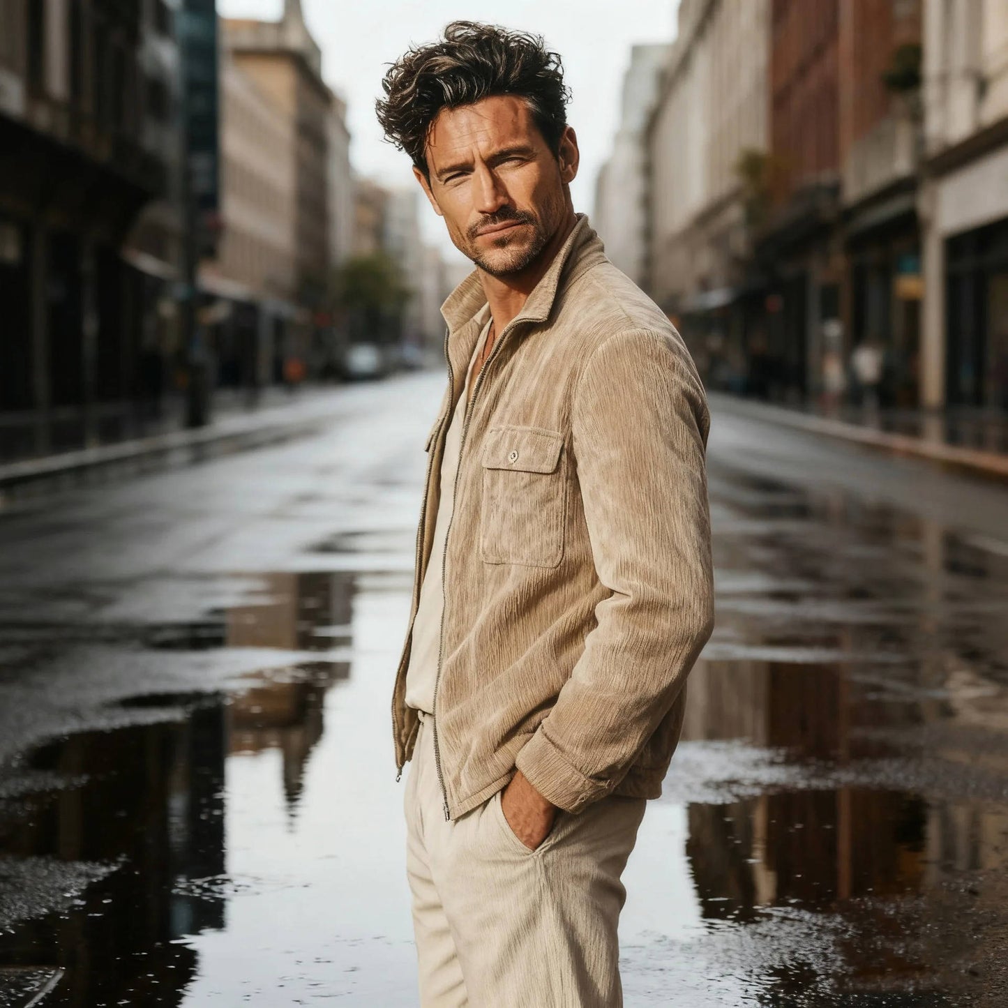 Zentrivo Men's Corduroy Jacket