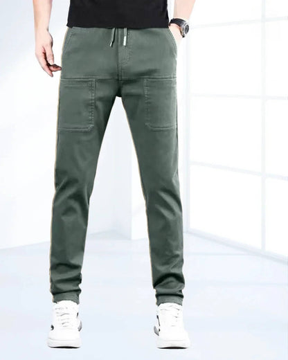 Zentrivo Men's High Stretch Cargo Pants with Pockets