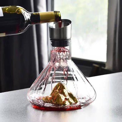 Zentrivo Crystal Glass Wine Decanter Aerator Carafe