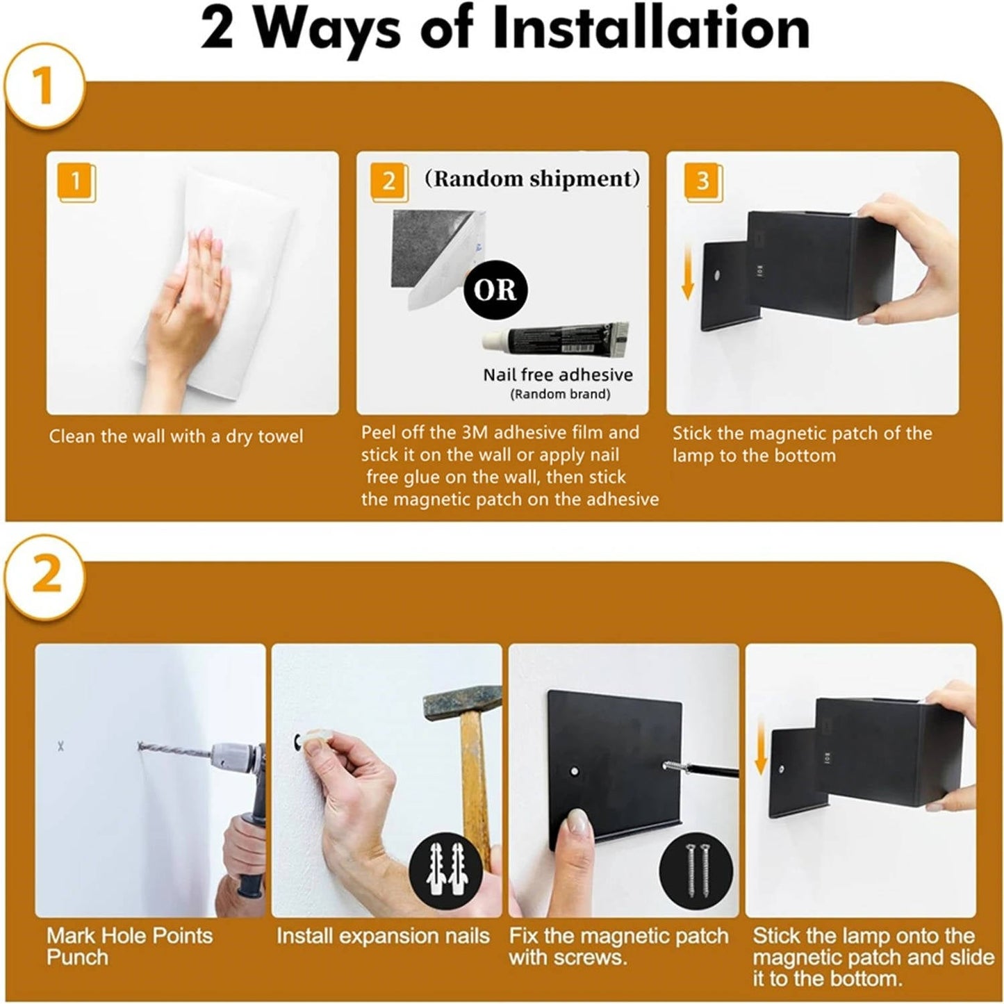 Zentrivo Indoor Wall Light with Motion Sensor & Remote