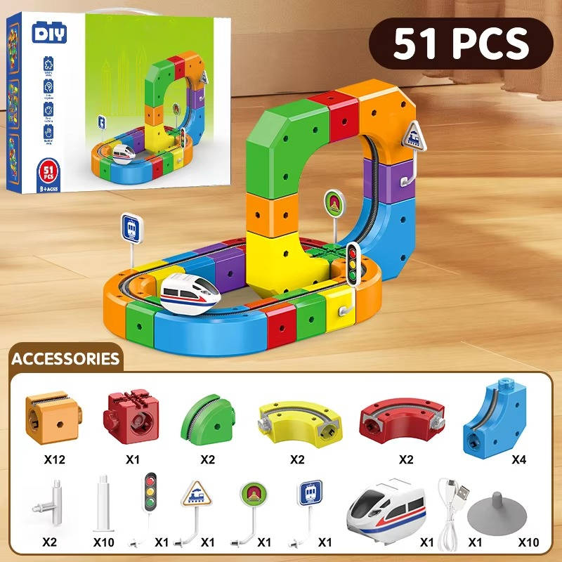 Zentrivo Magnetic Train Track Toy